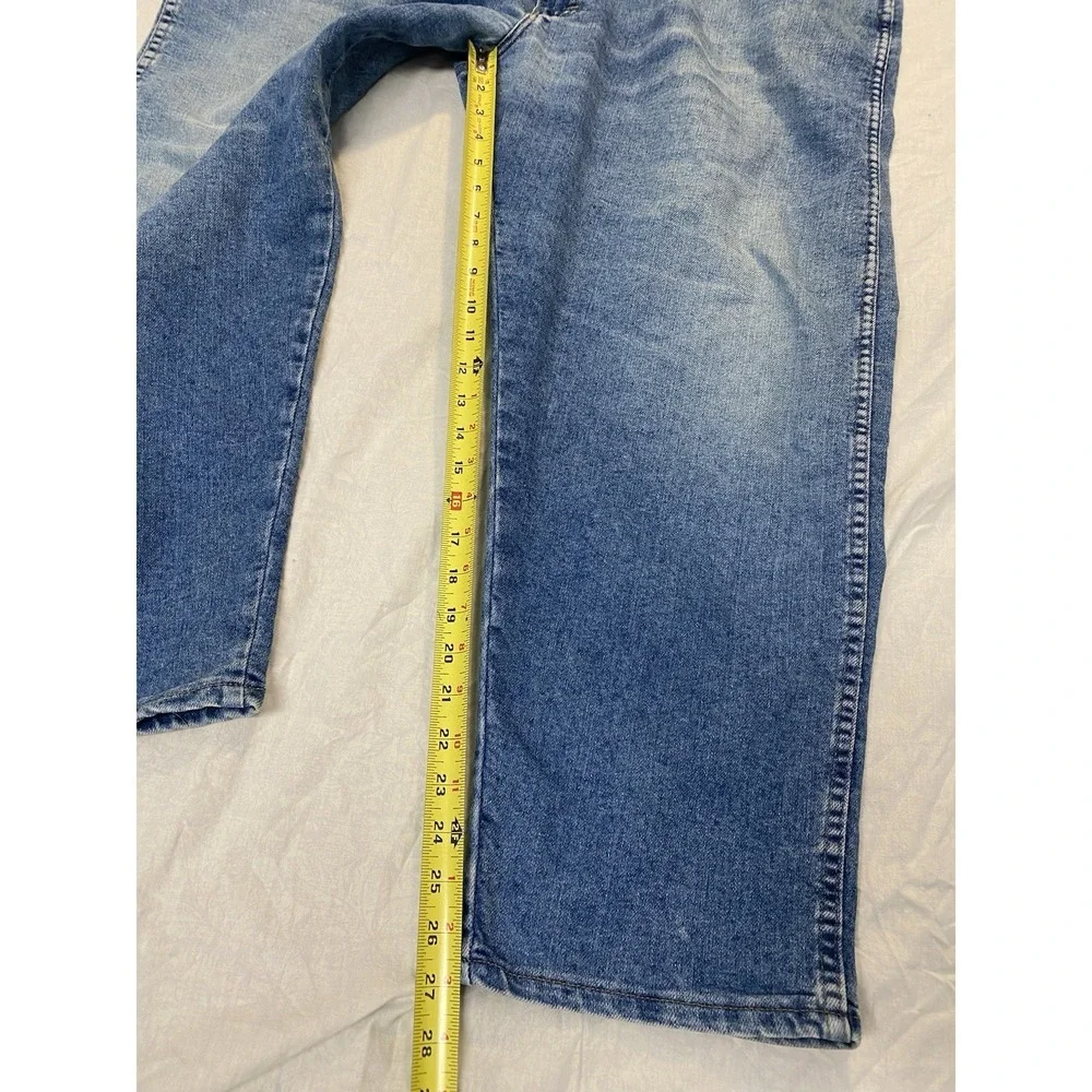 Wrangler Rugged Wear Jeans Mens 50x28 Blue Straight Leg Workwear Denim Big &Tall